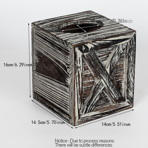 Caja De Pañuelos De Madera, Soporte Para Papel Facial,