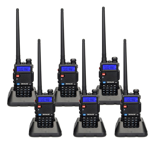 Radio Rt-5r Bidireccional 2 Bandas, Auricular Walkie Talkie,