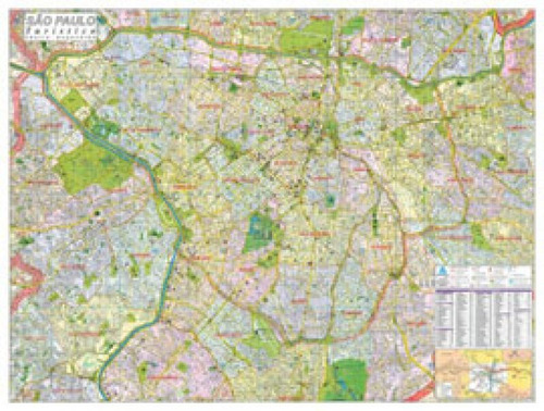 Mapa Cidade De Sao Paulo Turistico Dobr.