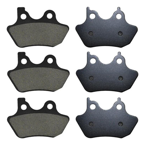 3 Pares De Pastillas De Freno Para Harley Electra Road King