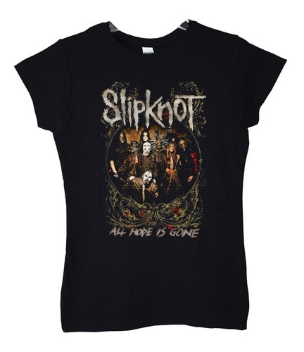 Polera Mujer Slipknot Poster All Hope Is Go Rock Abominatron