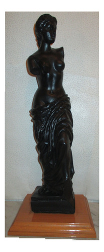 Venus De Milo Afrodita 38cm ¡ ! Estatua Con Base De Madera !