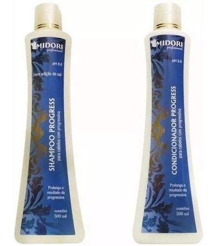  Midori Progress Shampoo + Condicionador Profissional 500ml