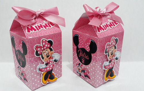 Cajitas Milk De Minnie Con Relieve ×20