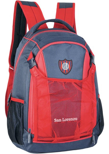 Mochila San Lorenzo Deportiva Red Porta Pelota Desmontable