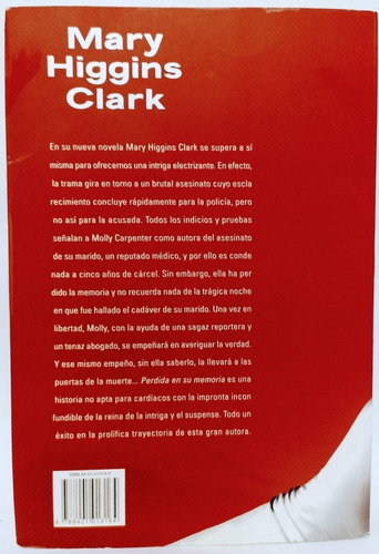 Perdida En Su Memoria Mary Higgins Clark