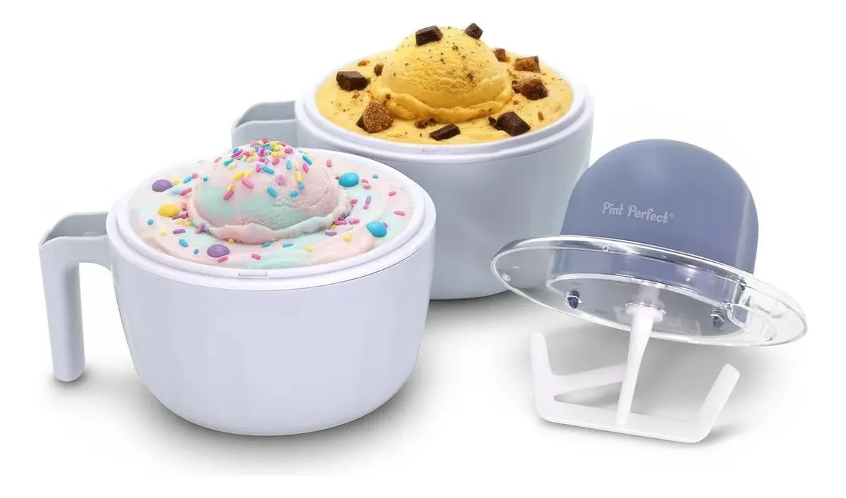 Máquina De Helados Doble Con Tazones Para Postres Congelados Índigo 120v 60hz