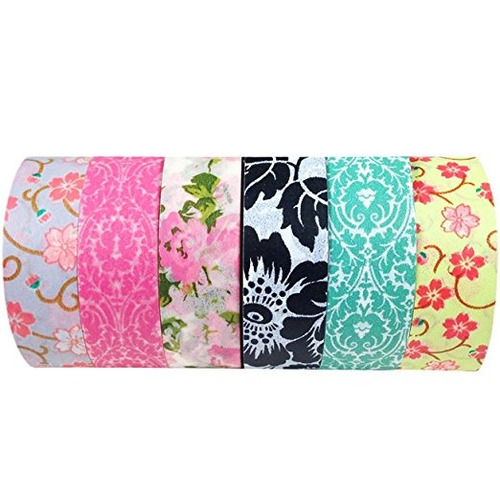 Wrapables Conjunto De 6 Japonesa Cinta De Washi Colección Va