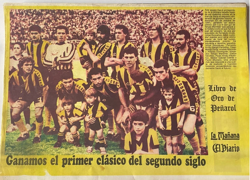 Poster Peñarol Del Libro De Oro 1991 Clásico 2 Siglo Ez2c