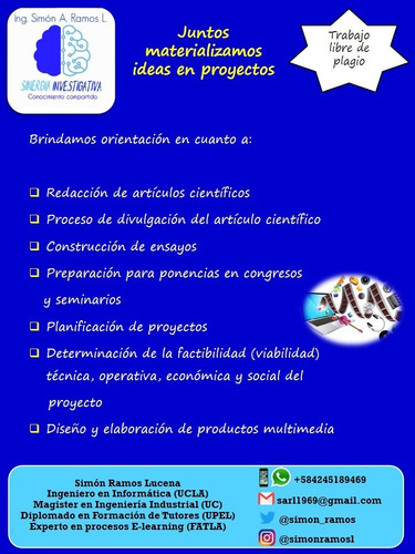 Imagen 8 de 8 de Tesis Y Trabajos De Grado: Somos Sinergia Investigativa