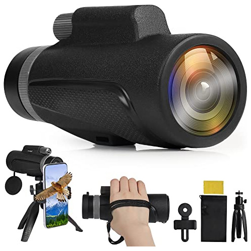 12x55 Hd Monocular Telescope With Smartphone Holder, 20...