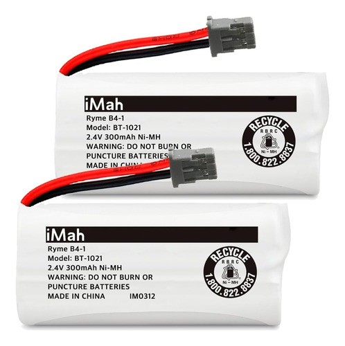 Bt-1021 2,4 V 300 Mah Batería De Teléfono Inalámbric...