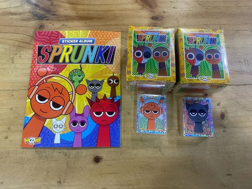 Álbum Sprunki + Caja De 50 Sobres