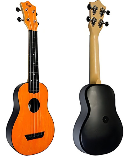 Ukulele Flight Soprano Tus35 Acústico Orange Con Funda