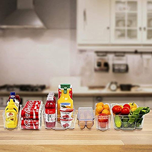 Contenedores De Refrigerador Y Congelador Apilables 6 Piezas