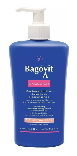 Imagen 1 de 2 de Bagovit A Emulsion Nutritiva Piel Extra Seca X 350 Grs
