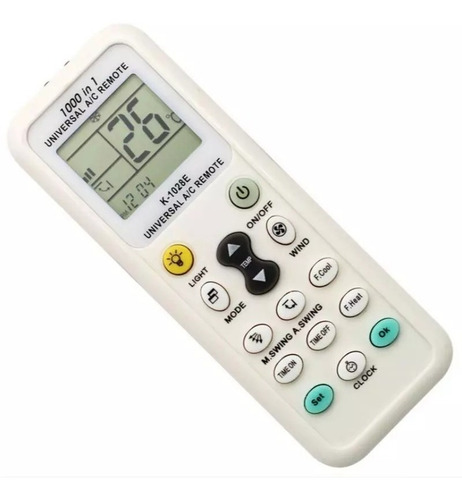 Imagen 4 de 6 de Control Remoto De Aire Acondicionado Universal Con Luz 1000