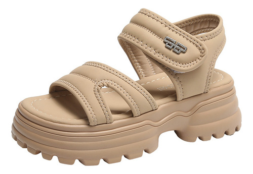 Sandalias De Playa Con Plataforma Para Mujer, Zapatillas Cas