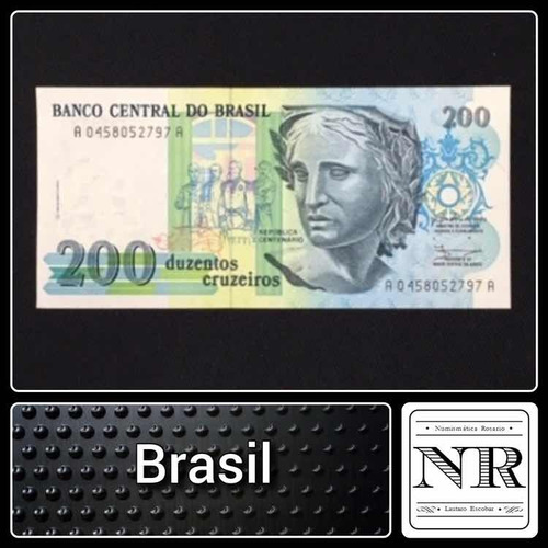 Brasil - 200 Cruzeiros - Año 1990 - P #221