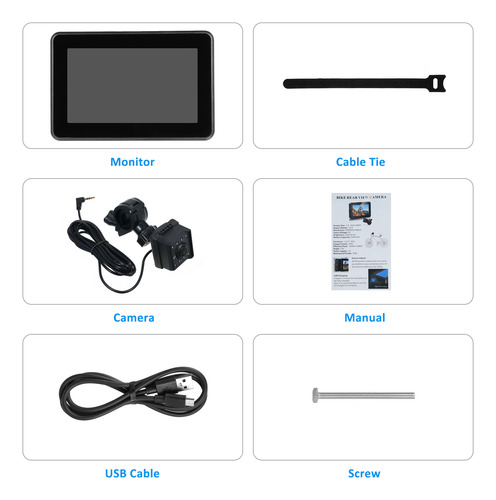 Espejo Para Bicicleta: Cámara Trasera De 1080p, 4.3, Visión