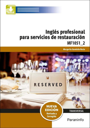 Libro: Inglés Profesional Para Servicios De Restauración. Ga