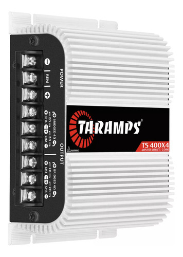 Paquete Taramps Amplificador Ts400x4 Y Dsp Pro2.4s Color Negro