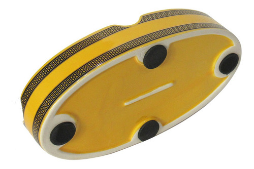 Imagem 3 de 3 de Cinzeiro Para Charuto Amarelo Em Porcelana Para 2