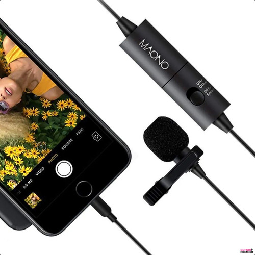 Microfono Lavalier Condenser Camara Celular Pc Tablet Maono