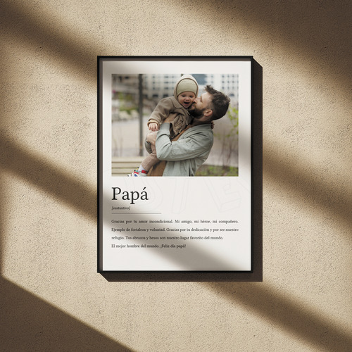Regalo Día Del Padre Poster Imprimible Personalizado Fotos