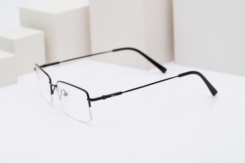 Imagem 7 de 10 de Armação Oculos Ogrife Og 1739-c Metal Masculino Fio Nylon