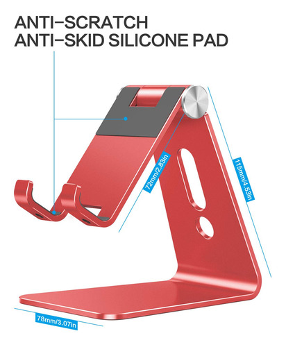 Soporte Para Teléfono Celular Omoton C2 De Escritorio De Alu