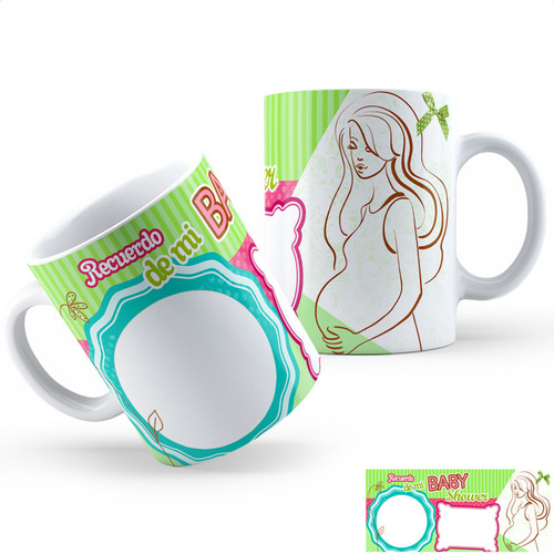 Taza Cerámica Baby Shower Ak Calidad