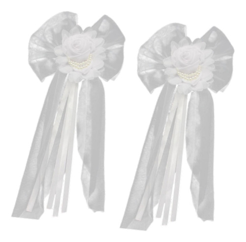 2 Uds. De Lazos Pew Para Boda, Decoraciones 30 Cm X 55 Cm