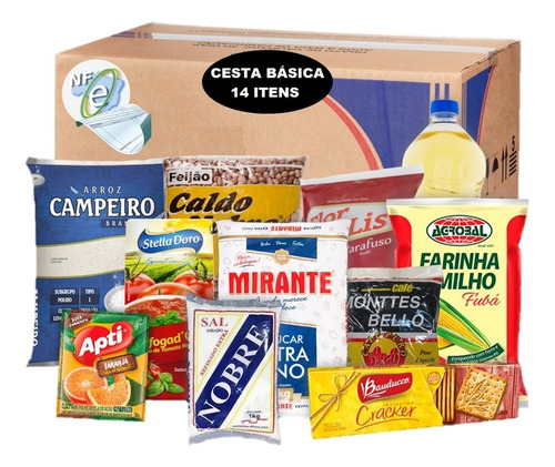 Cesta Básica 10 Itens Produtos De Qualidade Doação Social