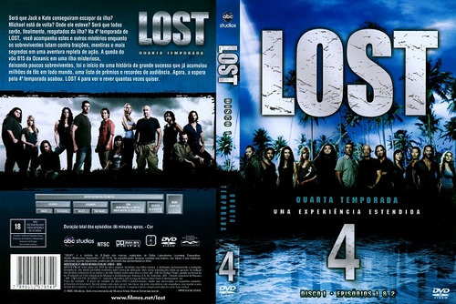 Dvd Lost Quarta Temporada Disco 1 Episodios 1 E 2