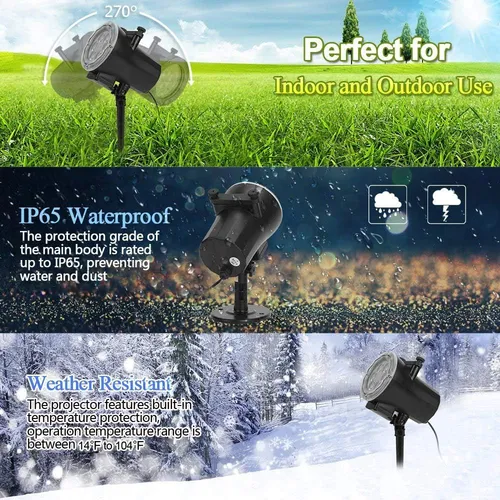 (10w) - Christmas Led Projector Lights,20 Slides Waterp...
