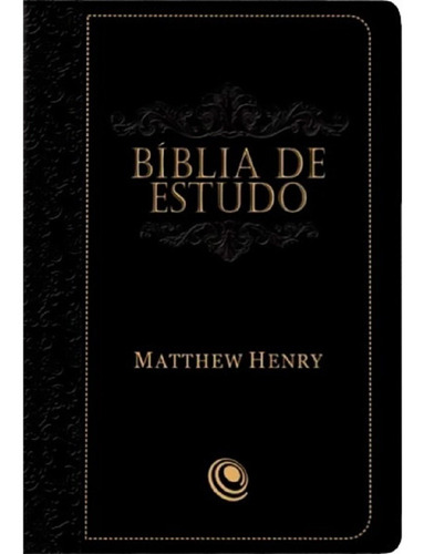 Bíblia De Estudo Matthew Henry Rc Preta Com Índice Lateral