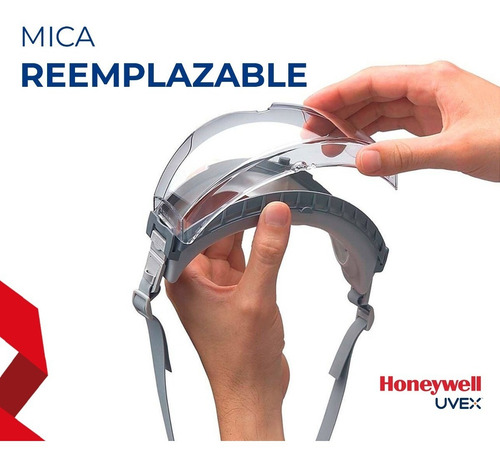 Imagen 3 de 7 de Goggle De Seguridad Uvex Stealth S3960 Hidroshield Antiempañ