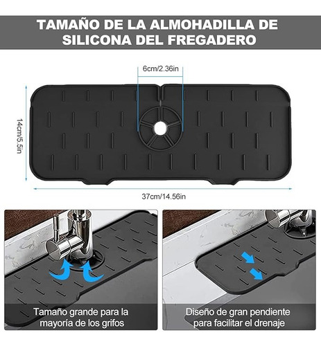 Tapete Escurridor De Grifo Tarja Lavatrastes Fregadero