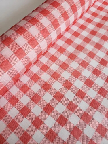 Tnt Estampado Festa Junina Xadrez Vermelho 1,4m X5 Metros