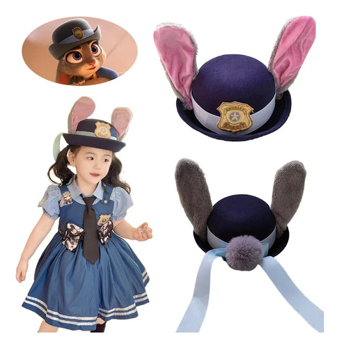 Gorro Judy Movie Zootopia For Niños Con Lúpulo, Cosplay, Ju
