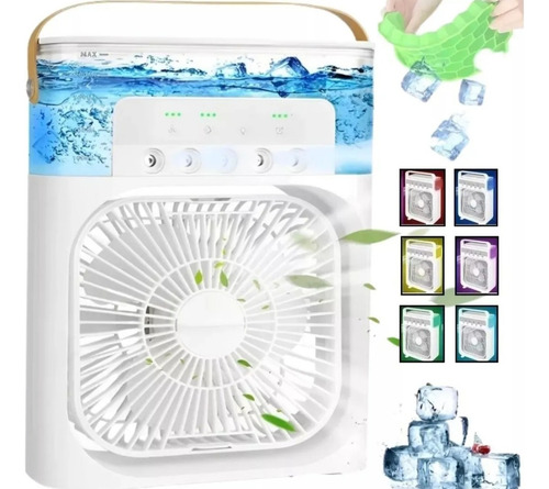 Climatizador Portátil Frío Mini Aire Acondicionado Humifica Blanco