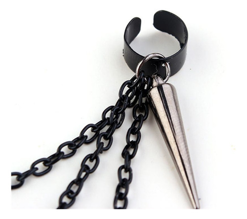 Brincos Punk Rivet Ear Stud Dangle Hip Hop Party Long