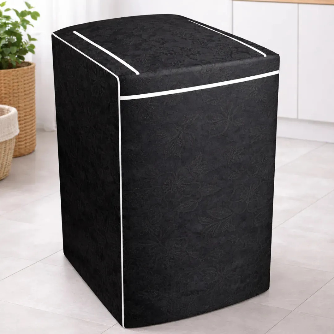 Capa Máquina Lavar Roupas Guarde Bem Electrolux Brastemp Consul Colormaq Zíper Impermeável 10 11 12 13 14 15 16 17 18kg Preto - Tam: P