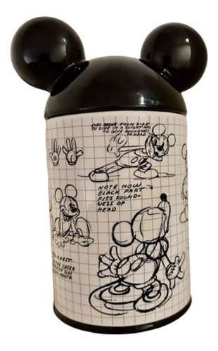 Pote De Biscoito Disney Mickey Mouse Preto E Branco