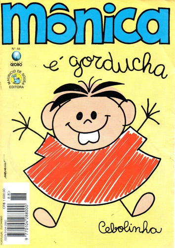 Monica N° 88 - É Gorducha - 84 Páginas Em Português - Editora Globo - Formato 13,5 X 19 - Capa Mole - 1994 - Bonellihq Cx443 E21