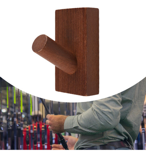 Soporte Para Caña De Pescar Para Montaje En Marrón Oscuro