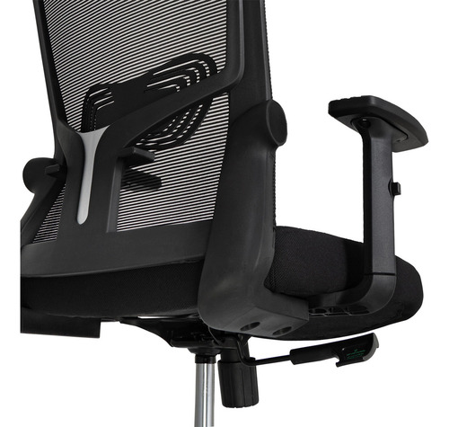 Silla De Oficina Presidente Ergonomus Delphi Base Cromada Color Negro Silla de Escritorio para Home Office