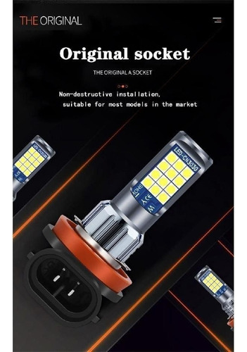 2 Luces Led Antiniebla H1h3 H4 H7 H11 H8 Drl Hb3 Hb4 880