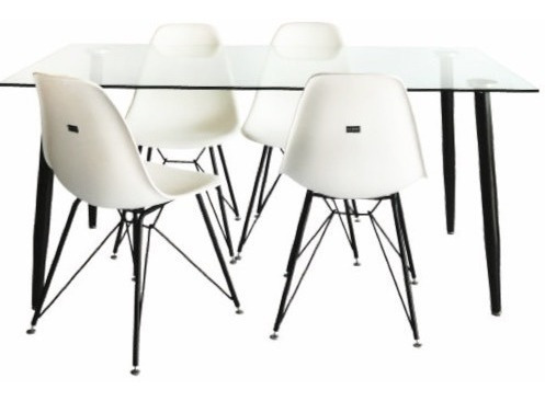 Juego Comedor Iriarte 120 + 4 Eames New Design